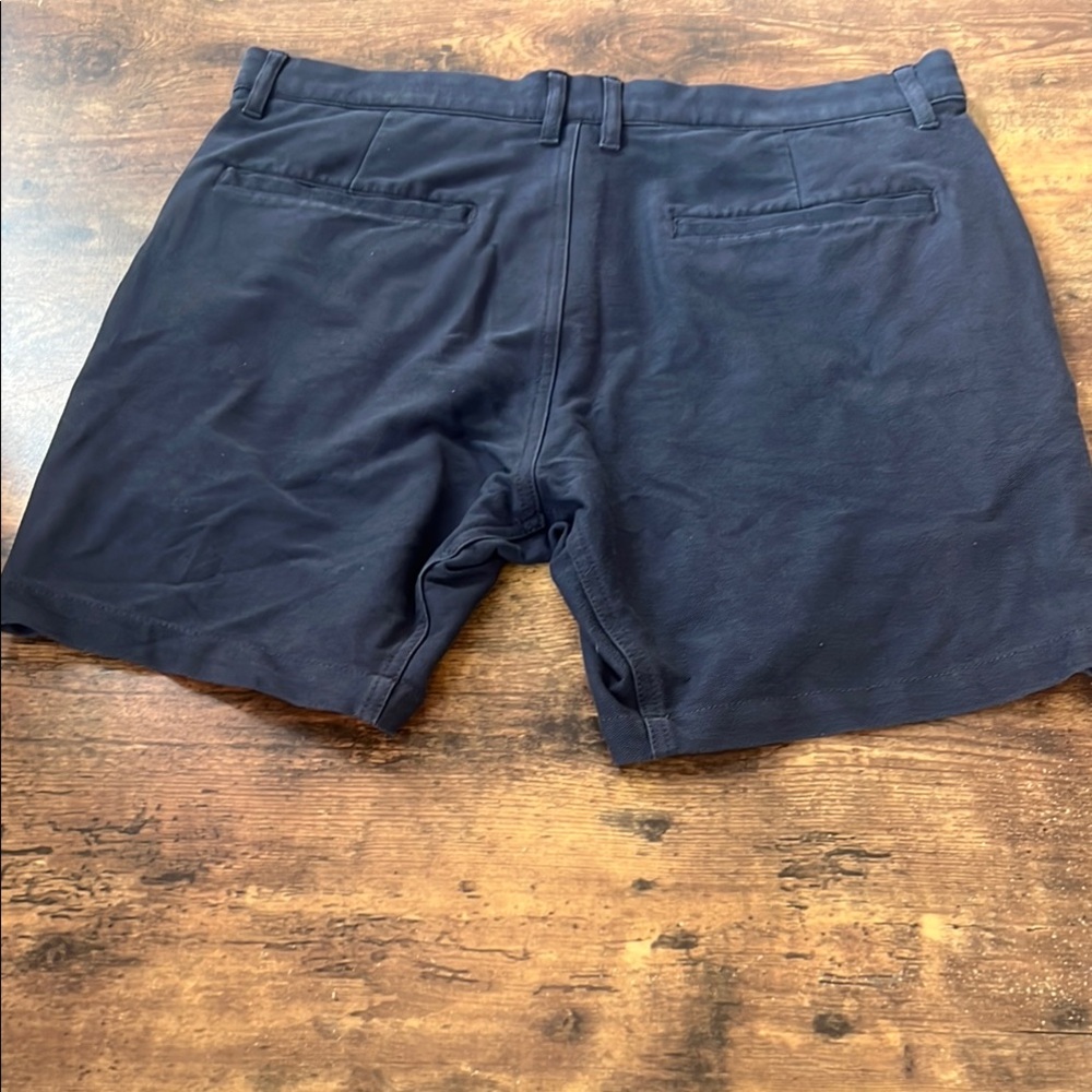 Hawker Rye Blue Flat Front Shorts 34 - Picture 5 of 6